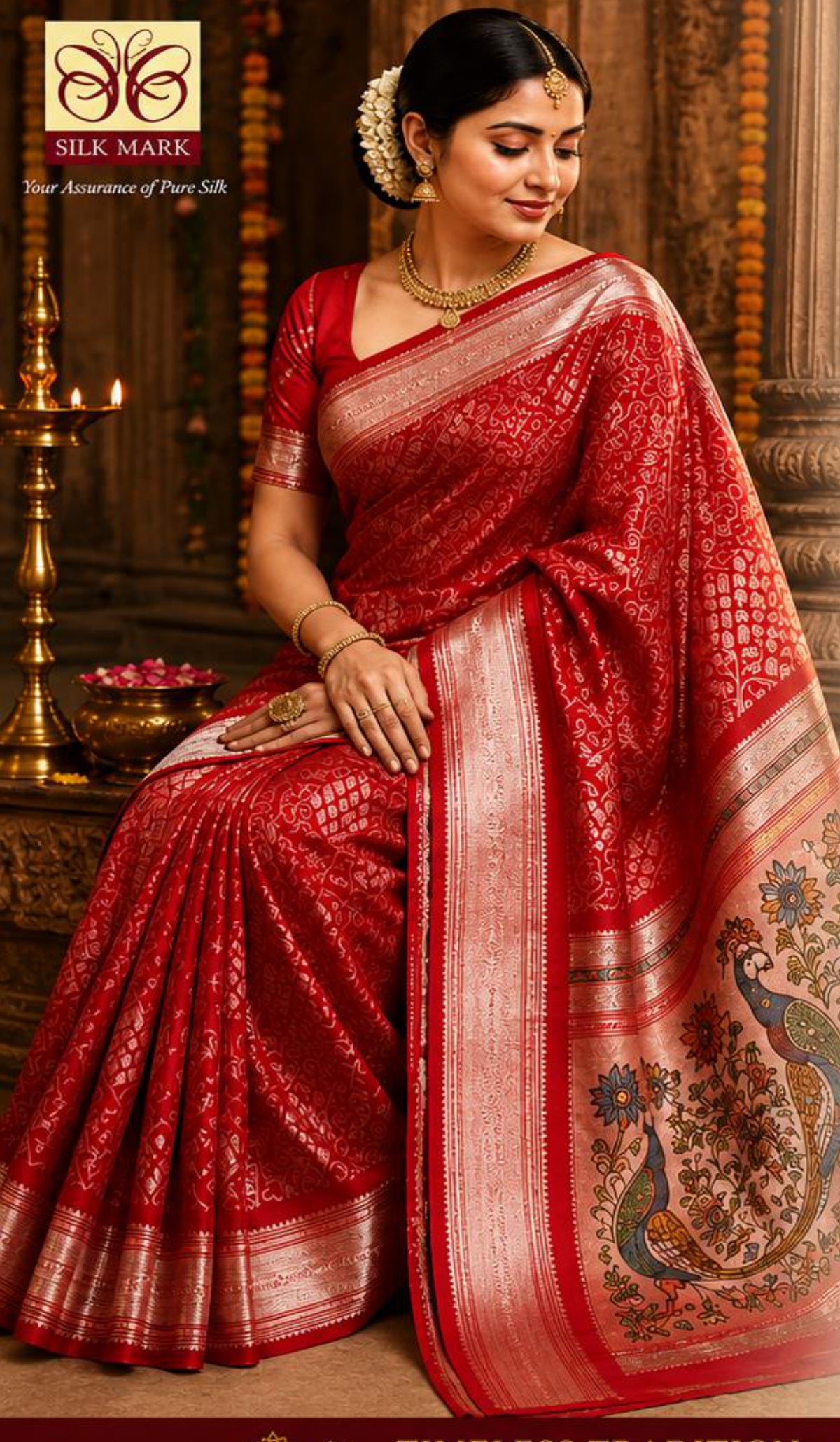 Mysore Crepe Red