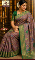 Printed Embroidered Mysore